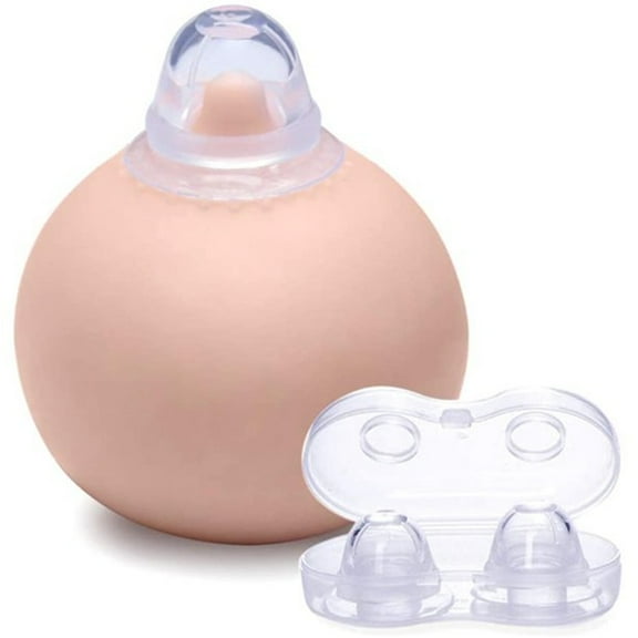 SUTENG Nipple Aspirator, Nipple Corrector, Nipplesuckers for Shy,2 Pack Silicone Nipple Corrector Painless Nipple Sucker Puller Nipple Treatment Redress Breastfeeding Aid for Pregnant Women