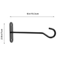 thumbnail image 2 of Houderco 2Sets Black Planter Hook Flower Basket Hooks for Living Room and Bedroom, 2 of 8