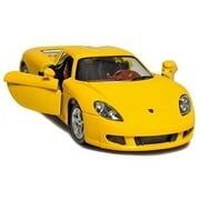 5" Kinsmart Porsche Carrera GT Diecast Model Toy 1:36 Yellow