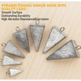 thumbnail image 5 of Stellar 5 Pack (4 Ounce) Pyramid Sinker Fishing Weights, 5 of 5