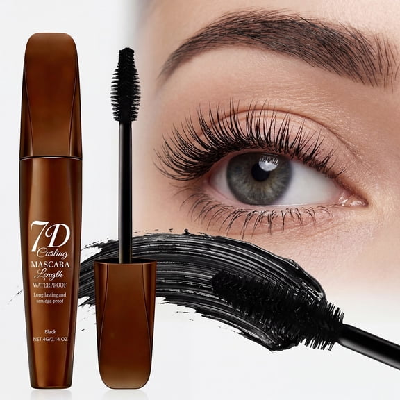 Tubing Mascara Black, Waterproof Mascara, Defines Lengthens Curling for Fanned-Out Lashes, Creates Natural Mascara Makeup Finish, Black