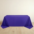 thumbnail image 6 of BalsaCircle 90x132 in Purple Premium Scuba Polyester Rectangle Tablecloth Party Events Decorations, 6 of 8