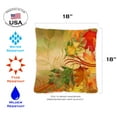 thumbnail image 2 of Toland Home Garden Set of 2 Autumn Aria Fall Pillow Covers 18x18 Inch Leaves Throw Pillows, 2 of 4