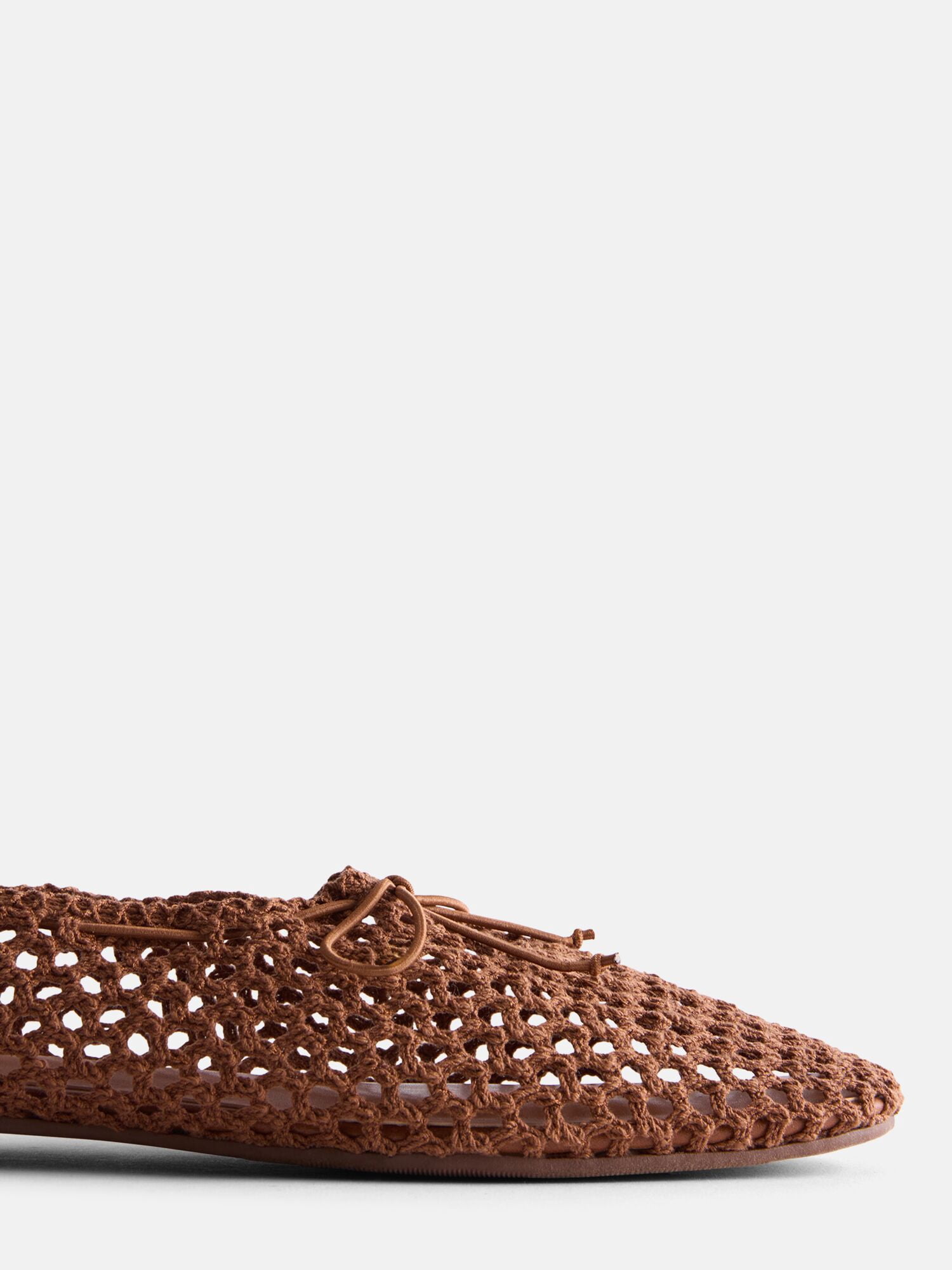 Scenario Women's Knit Bow Ballet Flats