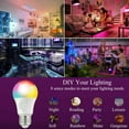 thumbnail image 4 of RGB LED Light Bulb  Color Changing Light Bulb  3W E26 Screw Base RGBW  Flood Light Bulb- 16 Color Choices (4 Pack), 4 of 10