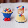 thumbnail image 4 of DIY Ganchillo Relleno Novia Mu?eca Habitación Decoración Para Esposa Ni?as Ni?os Mujeres Azul Rojo Sunnimix Juguetes de ganchillo tejidos, 4 of 8