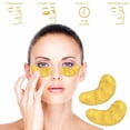 thumbnail image 2 of 25 pares de mascarilla de colágeno para ojos, parche para ojos en polvo dorado, antiarrugas, hidratante debajo de los ojos JM, 2 of 5