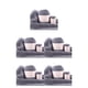 thumbnail image 1 of Juego de ovillos de lana antibolitas Billuyoard 50g y 20g Cian Gris 5Conjunto, 1 of 6