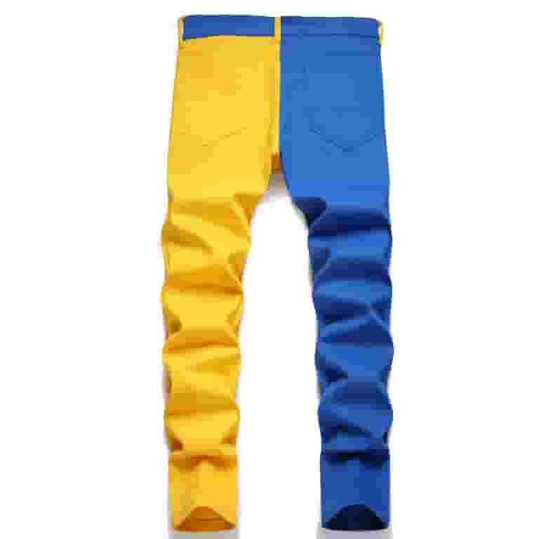 【JEMUT】23SS★ Yellow Washing Wide Denim Pants Rrunsv Mens Fashion Jeans Men's Ripped Distressed Destroyed