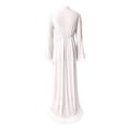 thumbnail image 4 of DuoJiaJ Lace Trim Kimono Robe Sheer Cover Up Lingerie Nightgown With Tie Belt For Boudoir Sleepwear Womens Sleepwear White XS, 4 of 4