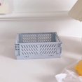 thumbnail image 4 of 5 Pack Mini Plastic Baskets for Organizing and Storage, Collapsible Space Saving Crates, Office Desk Drawer Organizer, Foldable Storage Bins for Household Organizing, 5.9 x 3.8 x 2.2 in, 4 of 8