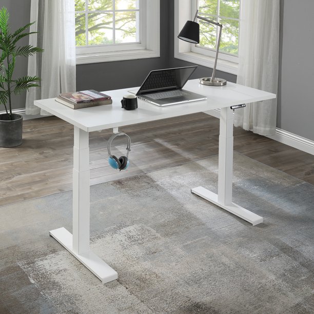 Wanfeng Home Office Standing Desk Modern Design Computer Table White Com Standing Desk Modern Design Computer, Home Office Layout With Standing Desk