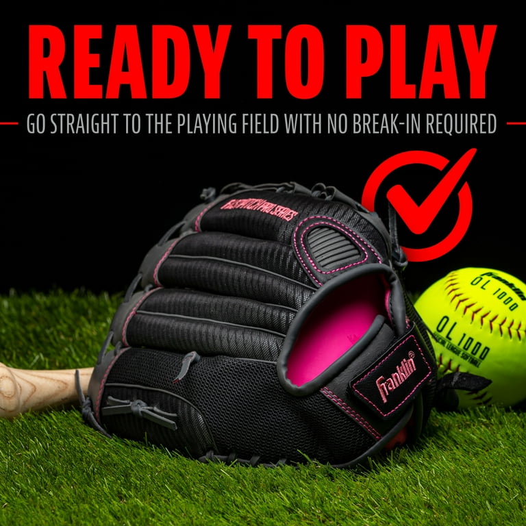 Franklin Sports Windmill Softball Glove - Adult + Youth Fastpitch - 12" Righty - Pink