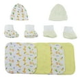 thumbnail image 1 of Two Rib Knit Infant Caps and Booties Sets and Four Washcloths - 8 Pc Set, 1 of 3