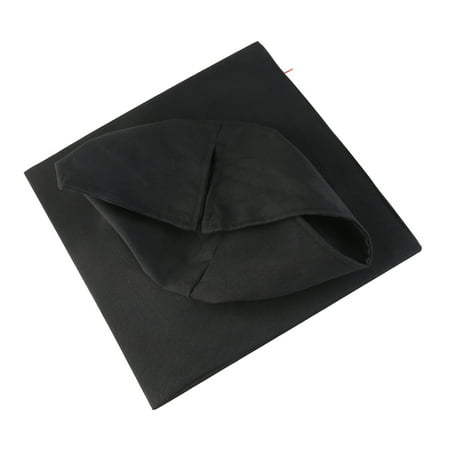 

Adjustable Adults Student Mortar Board Graduation Hat Fancy Dress Accessory (Black+Red)