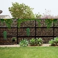 thumbnail image 5 of MAYEERTY 72×47" Outdoor Black Metal Privacy Panel Screen for Backyard & Garden, Leaf Pattern, 5 of 9