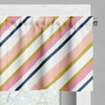 thumbnail image 3 of Ambesonne Stripes Valance Pack of 2, Abstract Soft Brush Paint, 54"X18", Blush Pink, 3 of 5