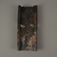 thumbnail image 3 of J.D. Yeatts 12 inch Carved Wood Tiki Mask Headdress Wall Sculptures (Set of 2), 3 of 3