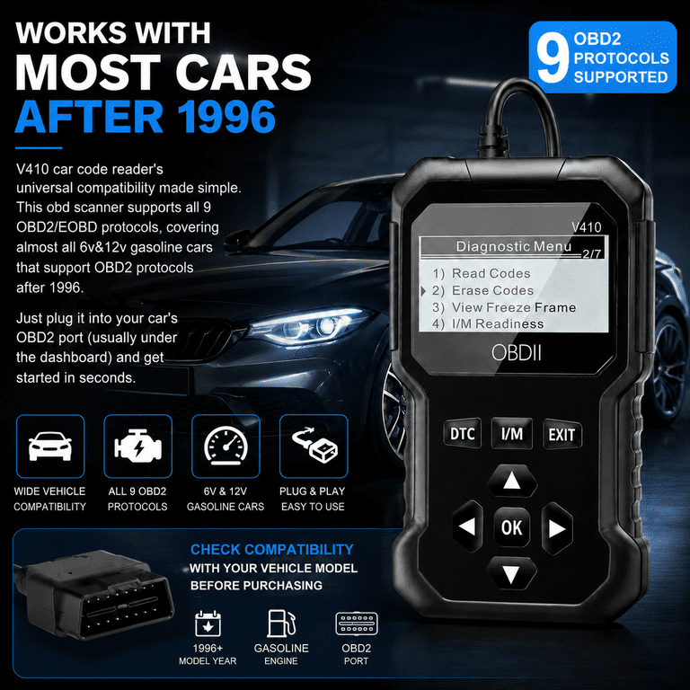 WJXCMDBS Professional OBD2 Scanner Diagnostic Tool photo 7