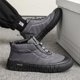 thumbnail image 2 of Zapatos de moda para hombre, zapatos cálidos de algodón de felpa, botas de nieve acolchadas cómodas para hombre, zapatos de trabajo deportivos antideslizantes para exteriores, 2 of 4