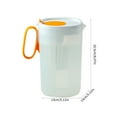thumbnail image 3 of Vixolx 74 Oz Plastic Water Pitcher with Removable Lid and Fruit Infuser, 2.2 L Shatterproof Water Jug for Hot/Cold Water, Flavor-Infused Beverage & Iced Tea (Orange), 3 of 9