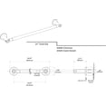 thumbnail image 3 of Gatco 4690 Channel Towel Bar, 24 Inch, Satin Nickel, 3 of 3