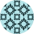 thumbnail image 1 of Ahgly Company Indoor Round Patterned Electric Blue Area Rugs, 5' Round, 1 of 6