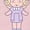 HEATHER PINK, variant on Polly Pocket - Doll Grid - Youth Girls Fitted Short Sleeve T-Shirt