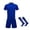 Blue, variant on Youth Soccer Jersey for Boys Girls Kids Uniform Sport Shirt Football Birthday Gift Set with Sock