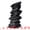 Black, variant on Unique Bargains Modern Ceramic Vase for Home Decor Matte Ribbed Flower Vase White 4.6