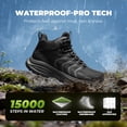 thumbnail image 5 of NORTIV 8 Men's Waterproof PRO Hiking Boots Lightweight Outdoor Trekking Camping Climbing Shoes for All Day Comfort Armadillo FieldLite, 5 of 8