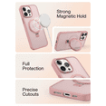 thumbnail image 3 of XSPLENDOR Magnetic Bracket Case for iPhone 17/16/15/14/13/12 MagSafe Compatible, Shockproof, Full Camera Protection, Ultra-Thin Translucent Cover,Multiple Colors, 3 of 7