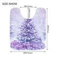 thumbnail image 2 of Ryvnso A Beautiful Christmas Tree Bathroom Shaggy Rugs Toilet U Shape Mat Soft Contour Rug 20"x24", 2 of 9