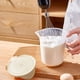thumbnail image 5 of Vaso medidor de 1000 ml, vaso con filtro, cepillo para frutas, utensilio de cocina, apto para microondas, para hornear, limpiador de verduras, batidor doméstico, duradero, portátil, acero, 5 of 9
