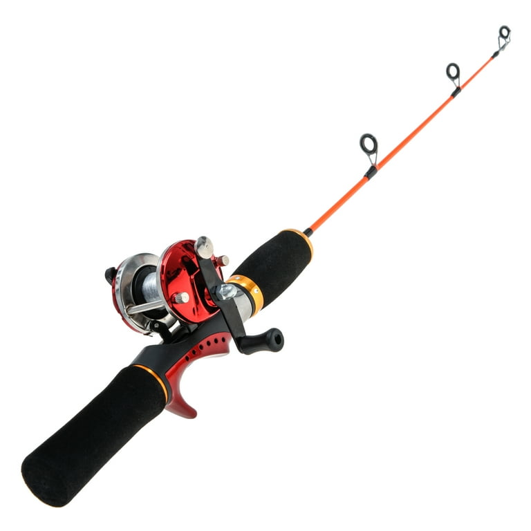 Doorslay Ice Fishing Rod Reel Combo Complete Kit with Ice Skimmer and Carry  Bag - Reliable Spinning Rod for Ice Fishing Excursions