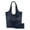 Dark Blue, variant on Slouchy Hobo Bags for Women Soft Designer Shoulder Purses Ladies Top Handle Handbag, Black