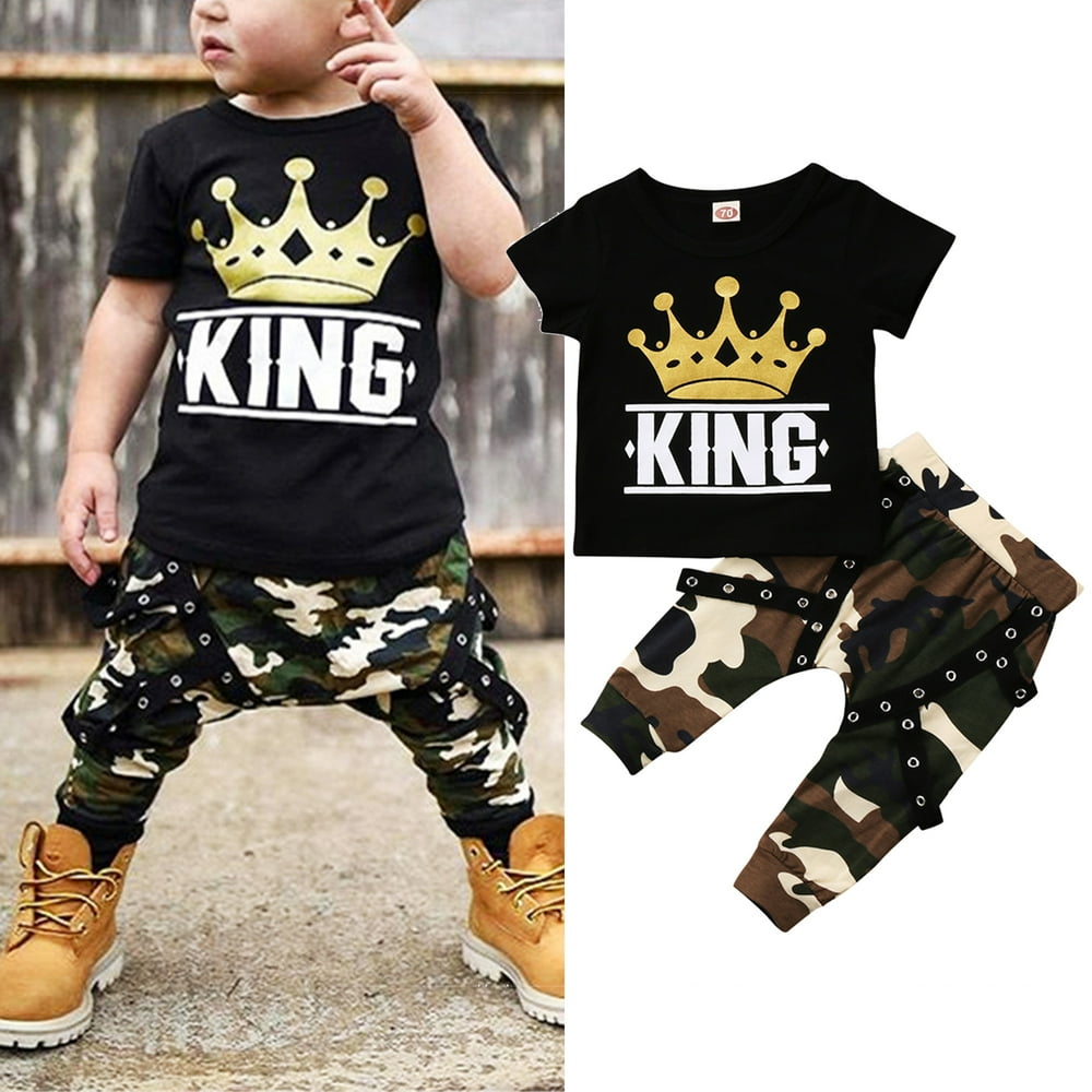 yellow shirt with camo pants