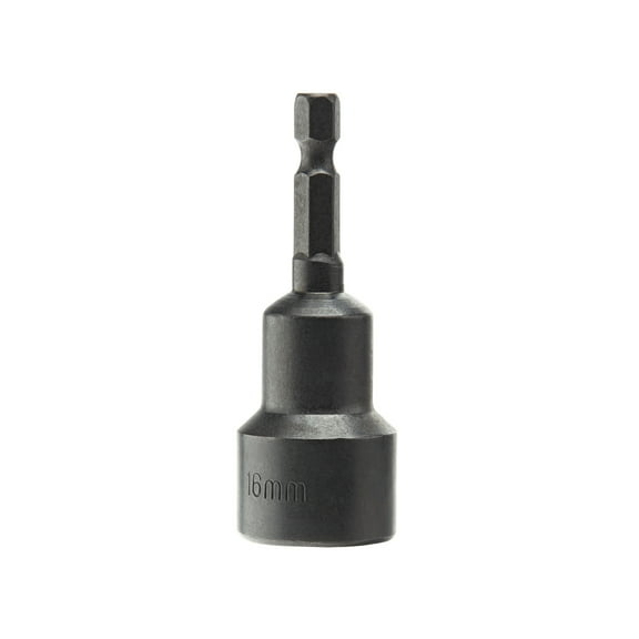 GroundGrabba 5/8" Inch (16mm) Black Medium Duty Hex Clip-in Socket Driver for Driving in Your GroundGrabba Screw-in Tent Stake Ground Anchors