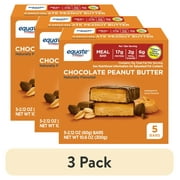 (3 pack) Equate Chocolate Peanut Butter Meal Bar, 5 Ct