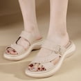 thumbnail image 5 of Mostsola Slides for Women Casual Comfortable Arch Support Slip on Shoes Summer Dressy Slippers, 5 of 9