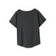 thumbnail image 5 of Camiseta para mujer Camiseta básica Ropa deportiva simple Camisa de cuello redondo para oficina de vacaciones L, 5 of 7