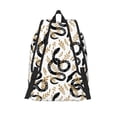 thumbnail image 2 of Lsque Snake Pattern Canvas Daypack, Durable Backpack, High-quality Versatile Backpack,Vintage Compact Backpack-Small, 2 of 5