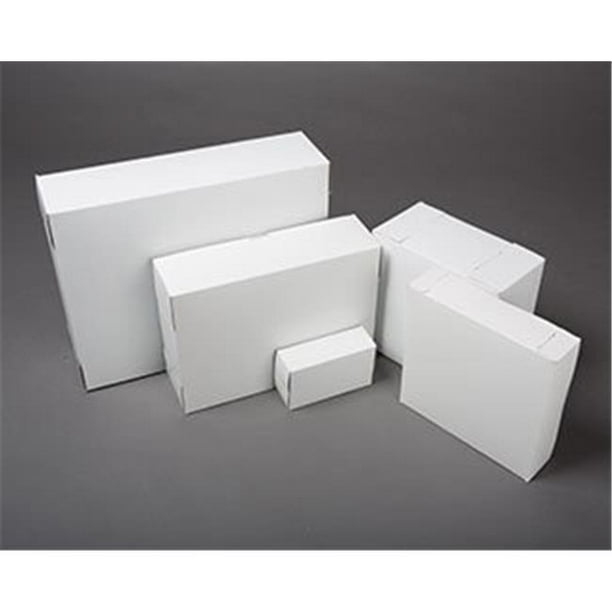 Quality Carton & Converting 6802 Argile Boîte de Boulangerie & 44; Blanc - Cas de 250