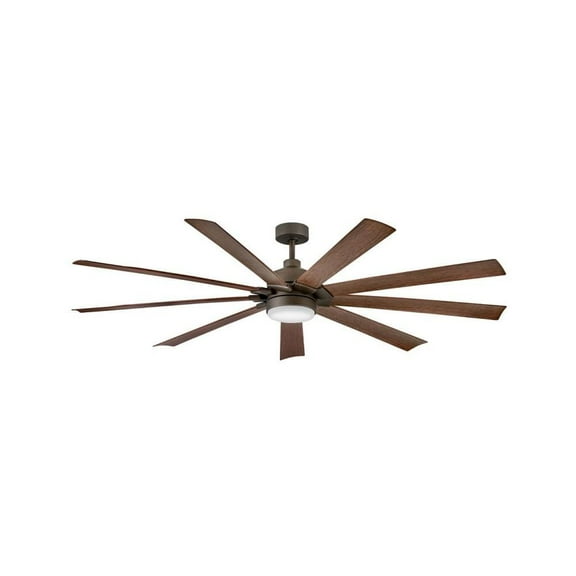9 Blade Ceiling Fan with Light Kit in Modern and Industrial Style-17.5 inches Tall and 80 inches Wide-Metallic Matte Bronze Finish Bailey Street Home