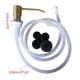 thumbnail image 2 of Bomba dispensadora de jabón de acero inoxidable para cabezal con kit de tubo de extensión de silicona, 2 of 8
