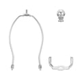 thumbnail image 4 of Uxcell 7.5 Inch Lamp Harp Kit with Finial Lamp Shade Holder Chrome, 1 Set, 4 of 6