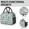 thumbnail image 6 of Lunch Bag Lunch Box for Women Reusable Insulated Lunch Bags,Water-Resistant Sushi Print Cooler Lunch Tote Bag, Large Capacity for Work Travel Picnic, 6 of 6
