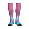 thumbnail image 3 of Compression Socks for Women and Men - Pink Shark Pool Fantasy Compression Socks Circulation for Workout, 3 of 8