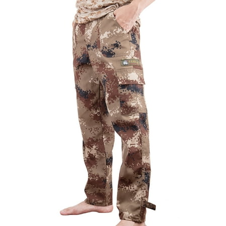 Men Digital Camo BDU Pant Desert Camo Cargo Pants With Pockets