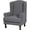 Charcoal Gray, variant on Solennerer Stretch Jacquard Wingback Chair Covers Slipcovers Wing Chair Covers Furniture Covers for Wingback Chairs